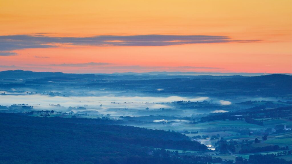 Pennsylvania, Lehigh Valley at Dawn