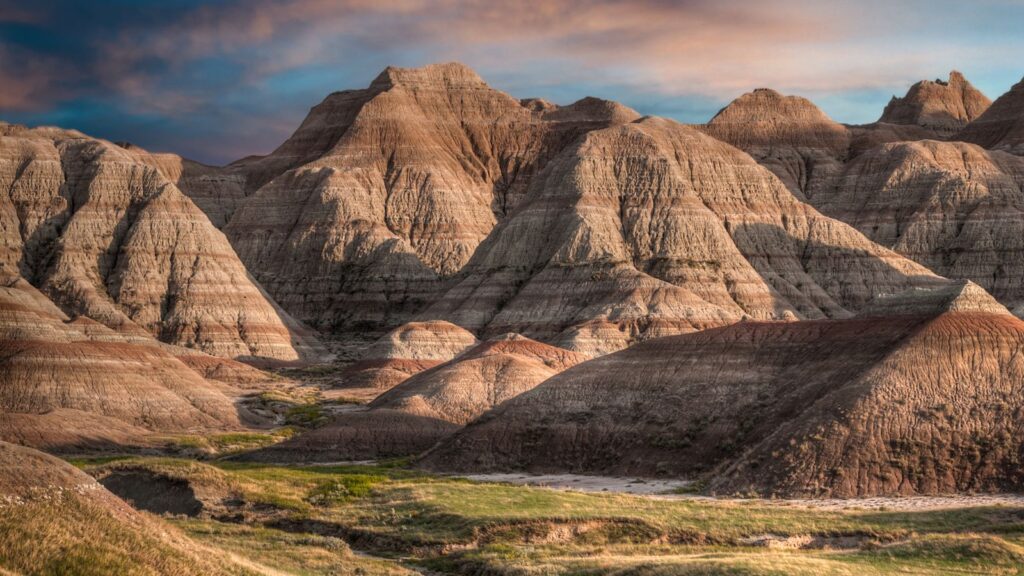 South Dakota, Badlands National Park at Dusk