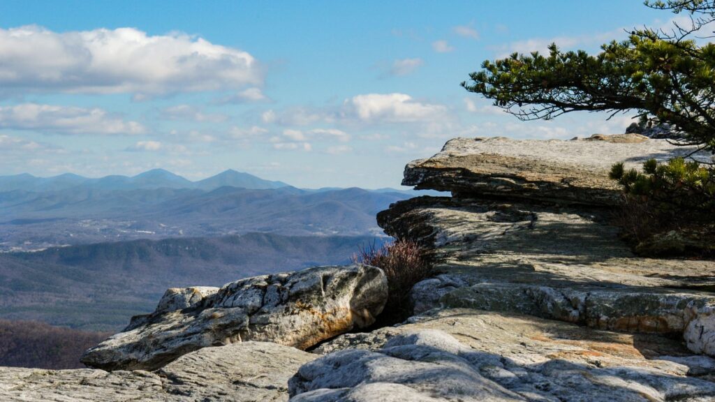 Virginia, Peaks of Otter seen from McAfee Knob, BWMurphy Canva