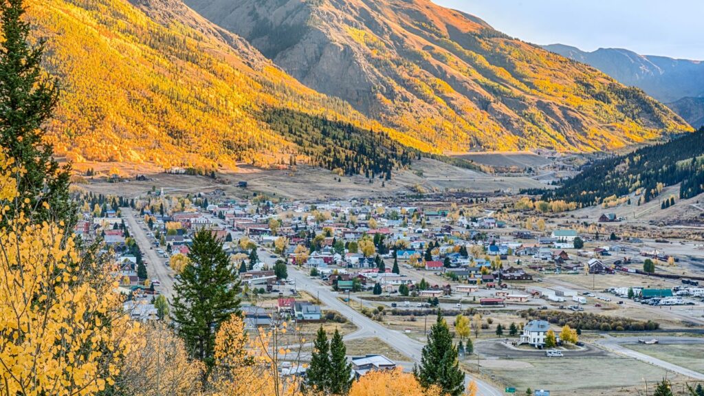 Colorado, Aerial View of Silverton