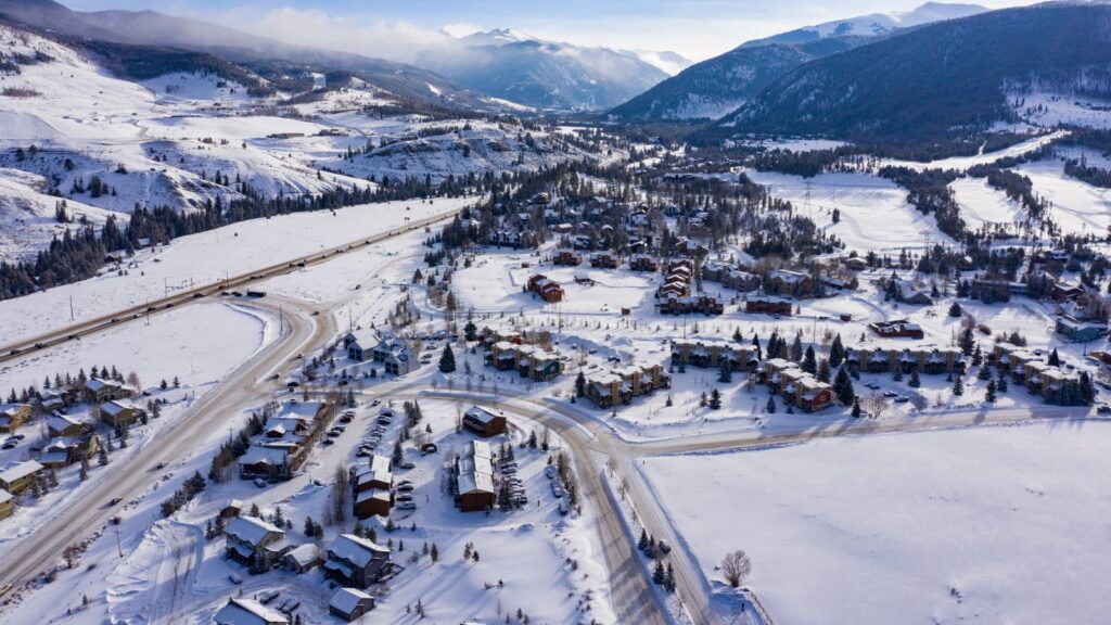 Aerial View of Keystone Colorado