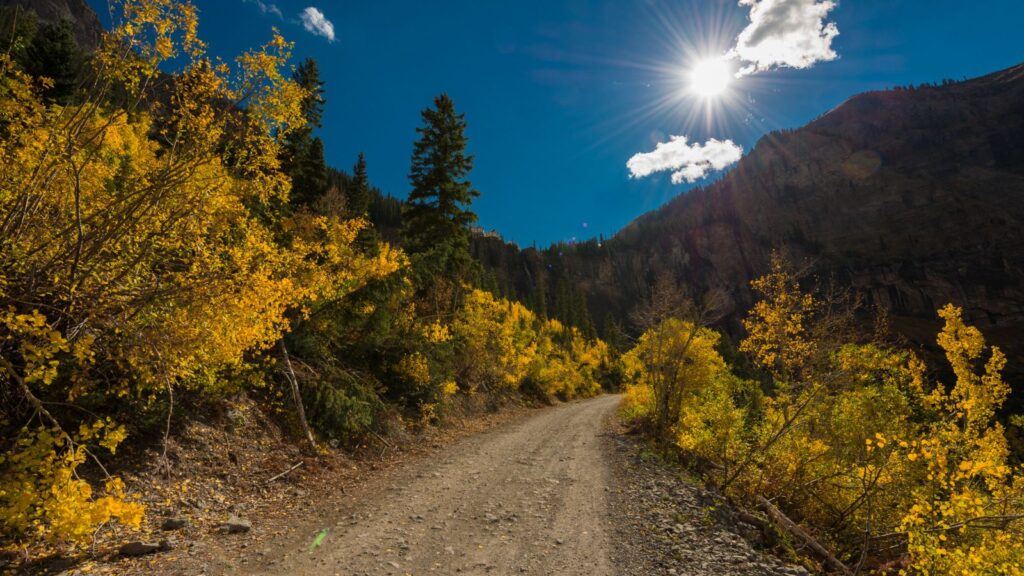 Colorado, Black Bear Pass Telluride Colorado Fall Colors Autumn Landscape