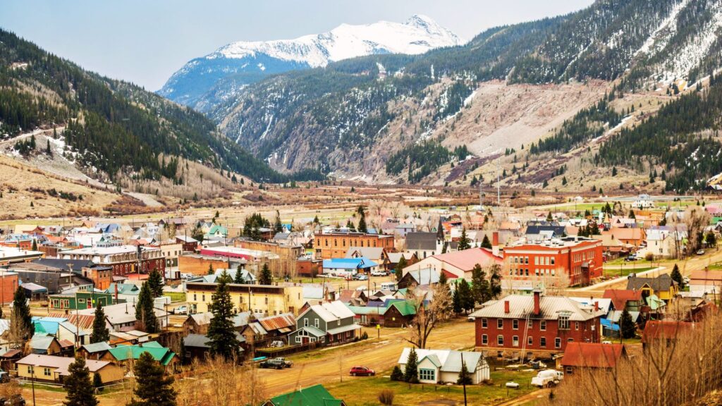 Colorado, Silverton Mountain panoramic view