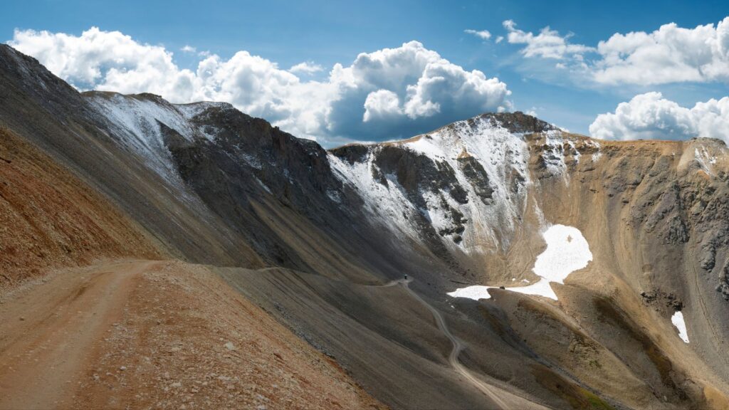 Colorado, panoramic view of Imogene Pass near Telluride Colorado