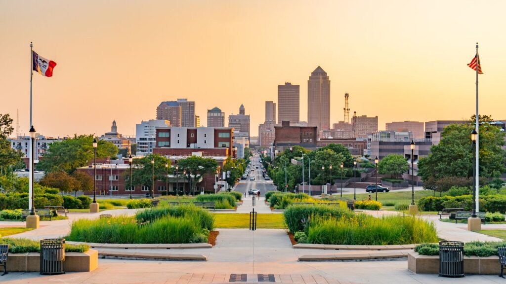 Des Moines, Iowa Skyline