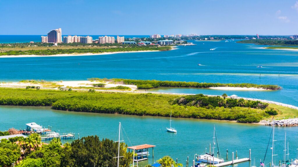 Florida, New Smyrna Beach from Ponce de Leon Inle