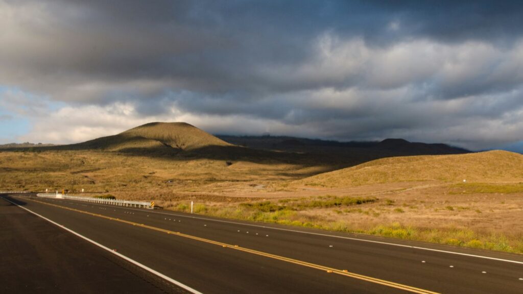 Hawaii, Kona sunset on route 200, The Big Island