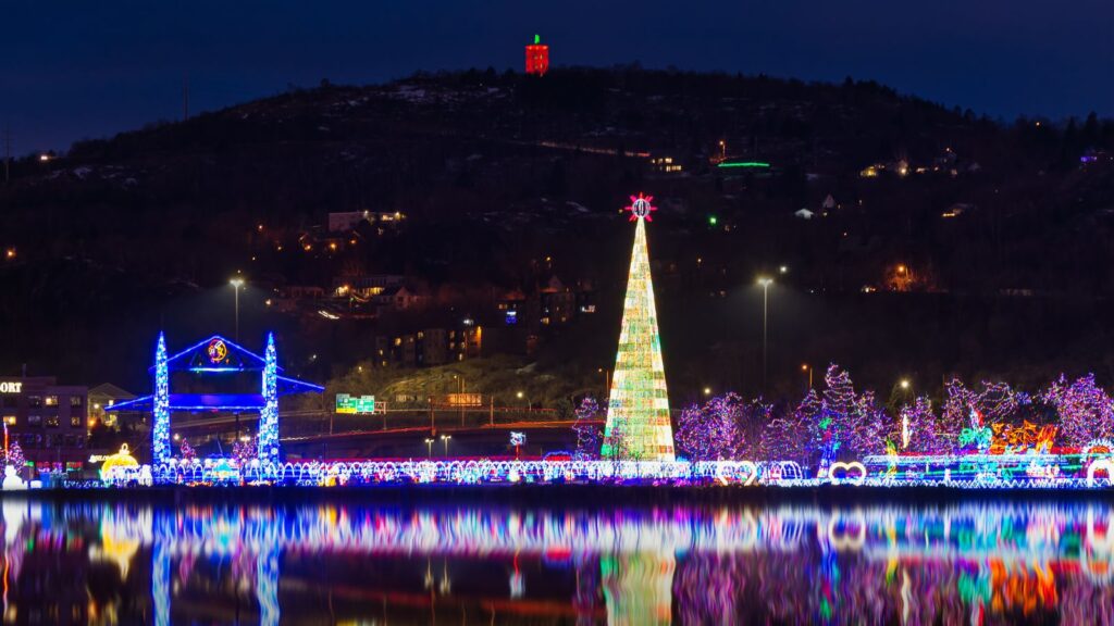 Minnesota, Christmas Lights Display in Duluth