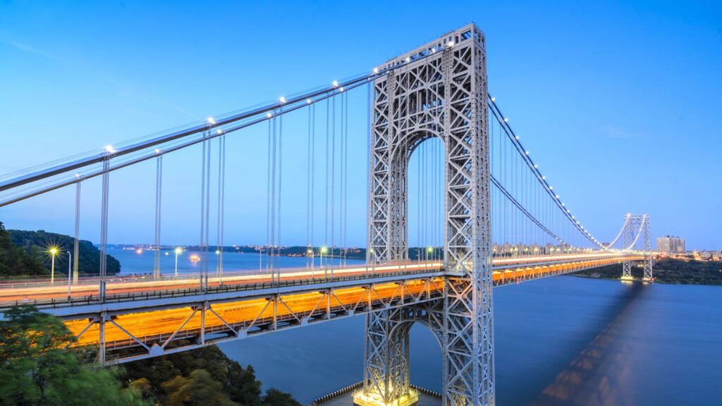 New Jersey, George Washington Bridge at night