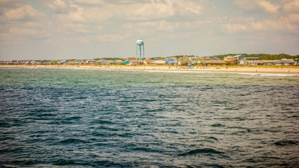 North Carolina, Scenic views at Oak Island Beach