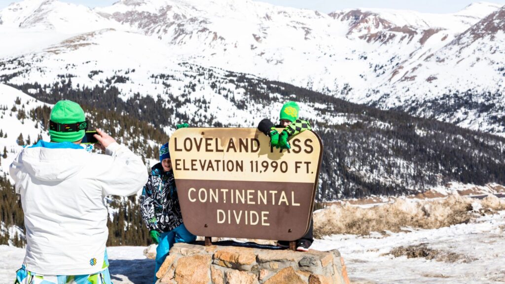 Colorado, People taking pictures at Loveland pass