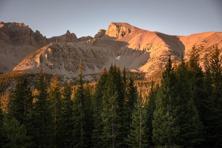 Wheeler Peak In Morning Light in Great Basin National Park
