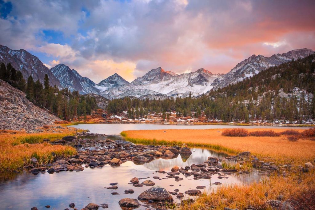 Amazing Landscape, Beautiful Mountain Sunset