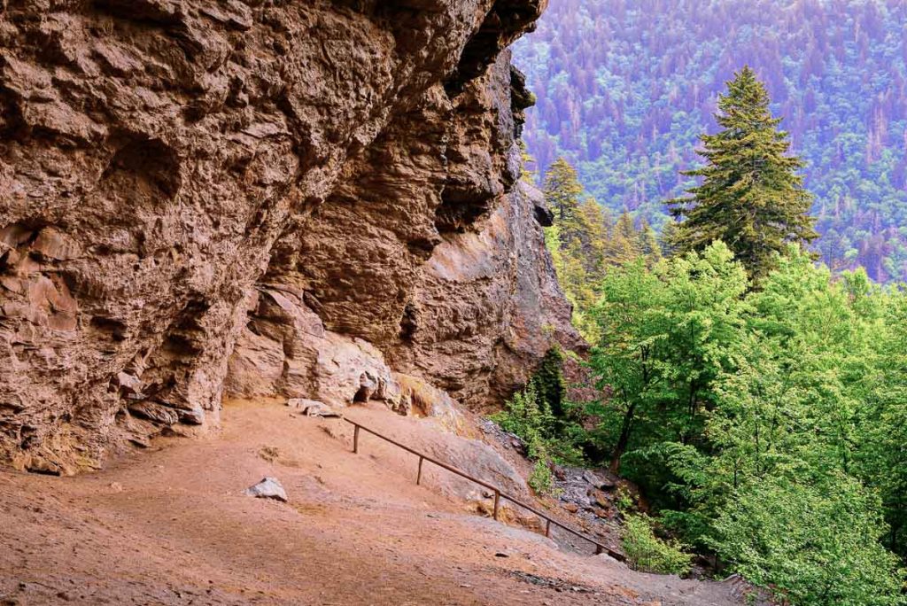 Alum Cave in the Great Smoky Mountains National Forest.