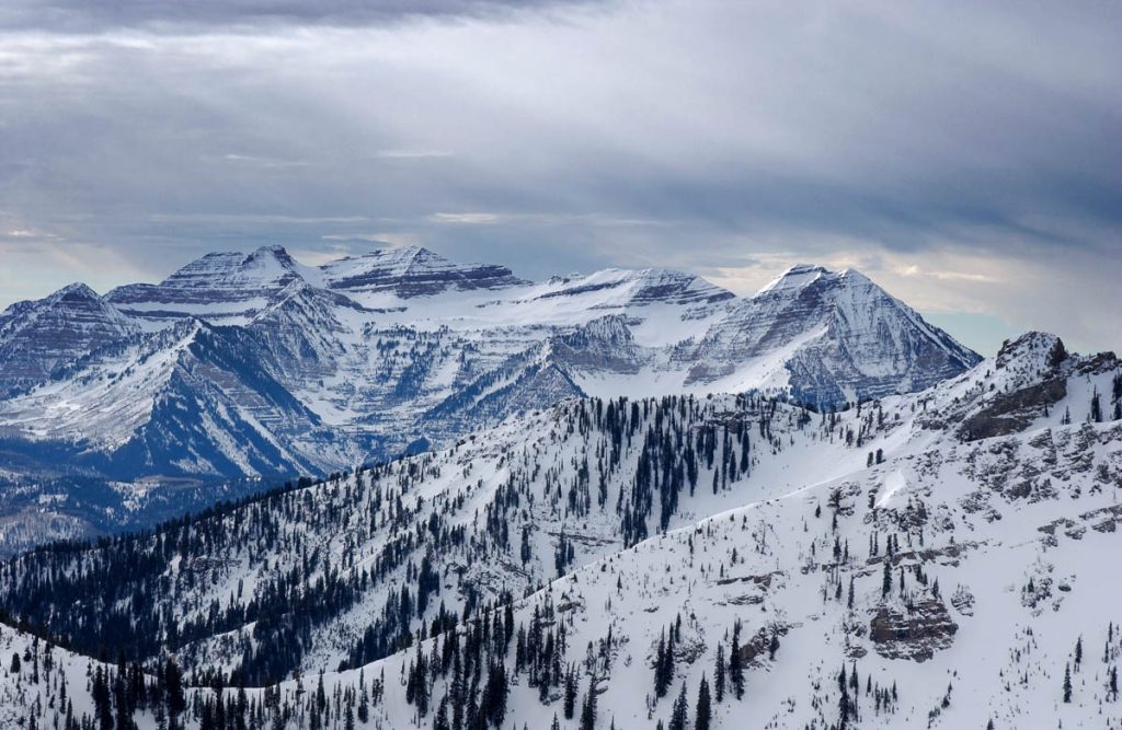 Utah, Mountains from summit of Alta ski resort