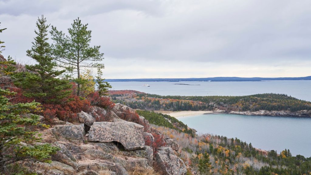 Acadia np, Maine, Gorham Mountain trail