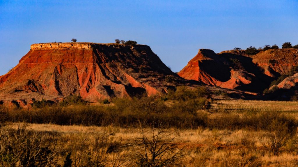 Gloss Mountain State Park in Oklahoma