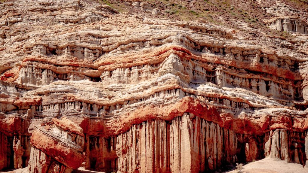 Scenic desert cliffs and buttes at Red Rock Canyon State Park