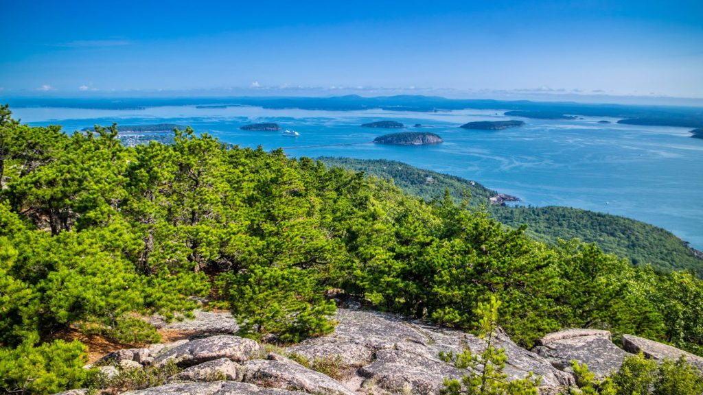 The Precipice Trail in Acadia National Park, Maine