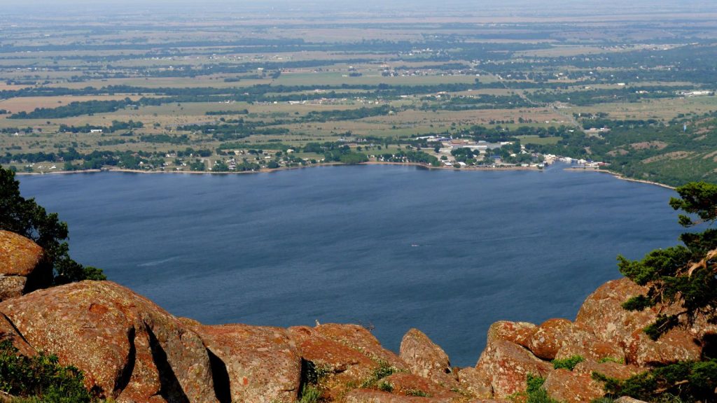 the peak of Mount Scott, Oklahoma