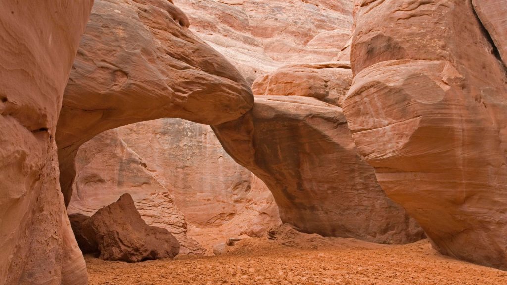Sand Dune Arch in Arches National Park, Utah