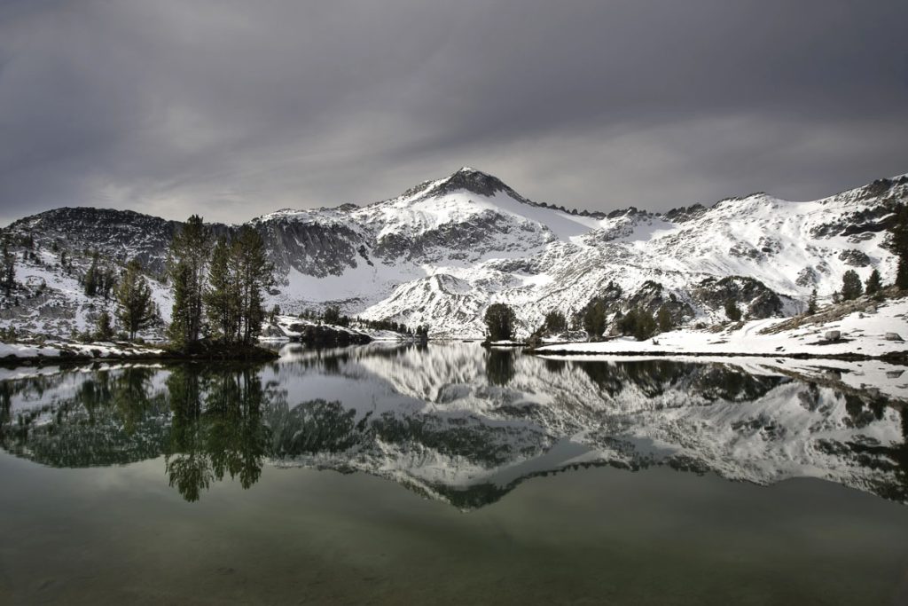 Black and white reflections of Oregon Wallowa Lake