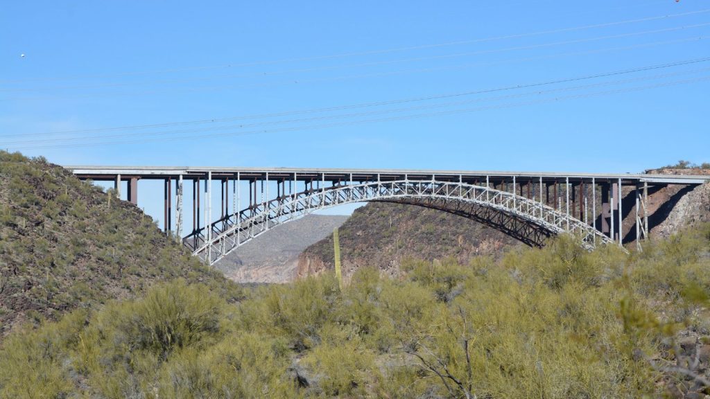 Burro Creek Bridge near the Burro Creek Campground in the Sonoran Desert, Arizona