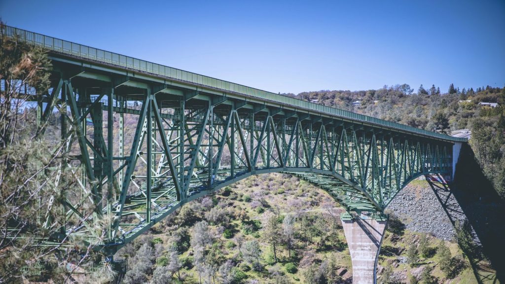 Foresthill bridge over the North Fork American River in Auburn, California