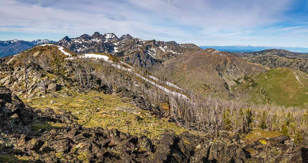 The Heaven's Gate Vista overlooks the Seven Devils Mountain and the Hells Canyon National Recreation Area in western Idaho.