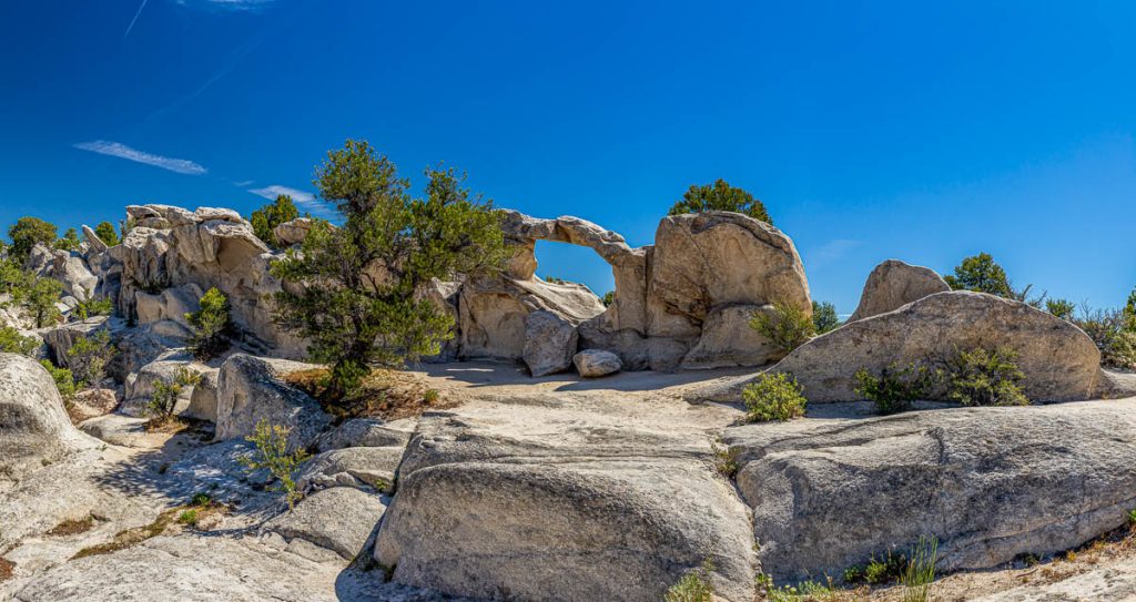 The City of Rocks in Idaho marked the halfway point of the California Trail and today offers rock climbing activities.