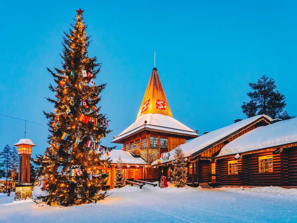 Rovaniemi, Finland -Santa Claus Office in Santa Claus Village in Rovaniemi in Lapland in Finland.