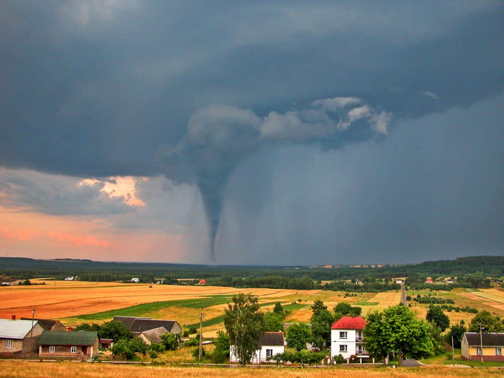 Tornado Twister on countryside