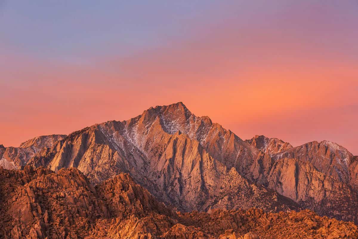 Mt. Whitney landscapes in Eastern Sierra, California, USA, Beautiful natural background