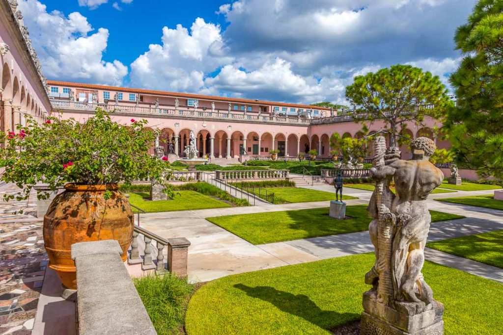 Ringling Museum complex In Sarasota, USA. Built by circus magnate John Ringling in 1924