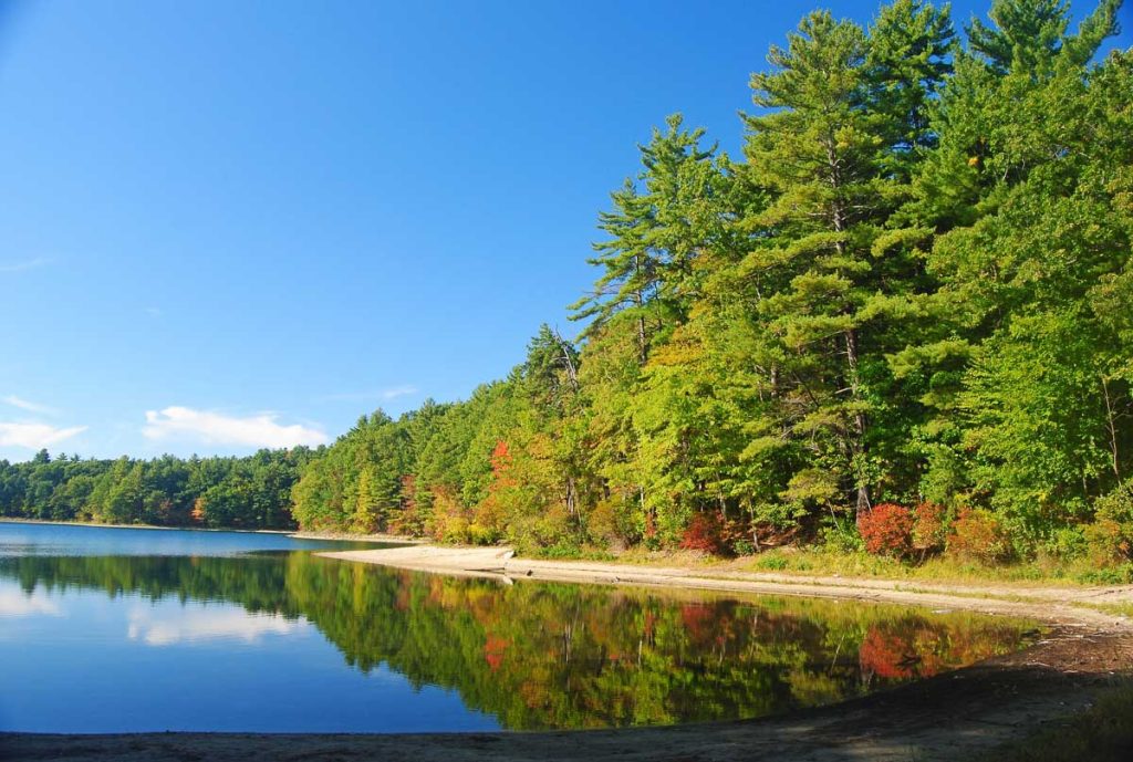 The Walden Pond near Concord, Massachusetts, USA