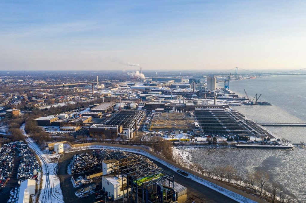 New Jersey, Aerial photo Waterfront South Camden
