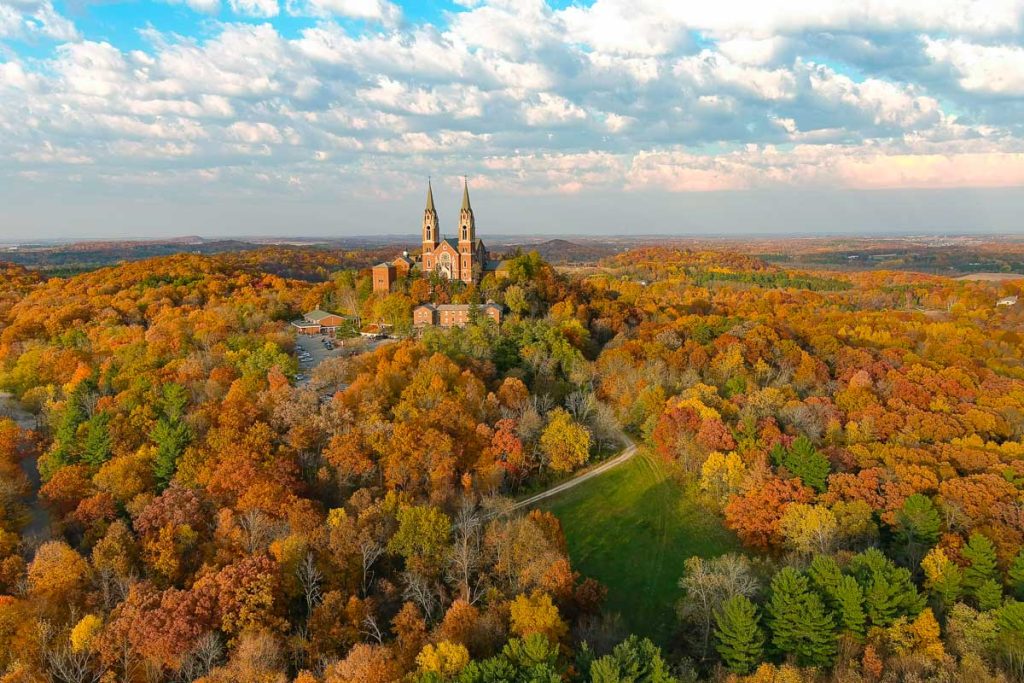 Holy Hill National Shrine of Mary church located in Wisconsin