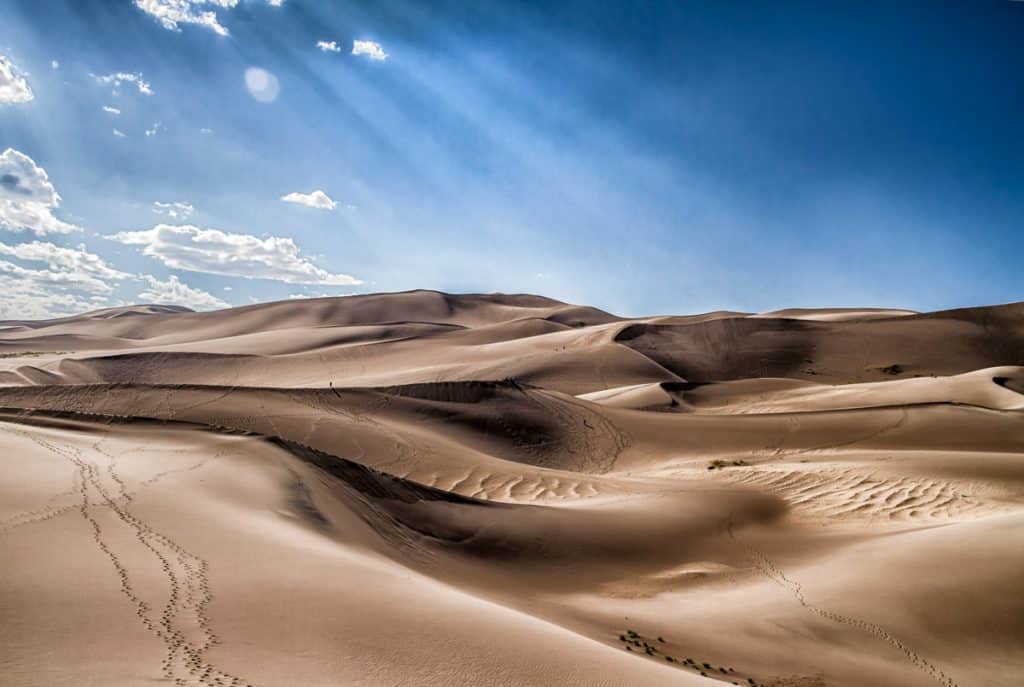 Colorado, Great Sand Dunes Np, open desert